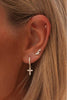 Mini-créoles Lace Cross