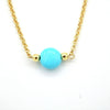 Collier Flora turquoise