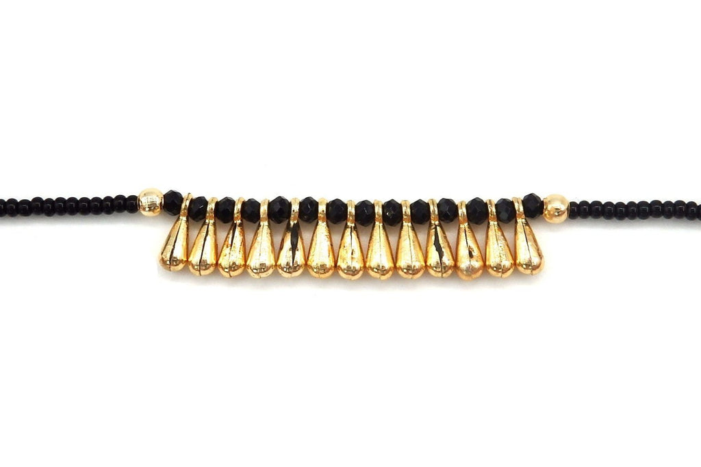 Bracelet Mykonos goutte perle noir