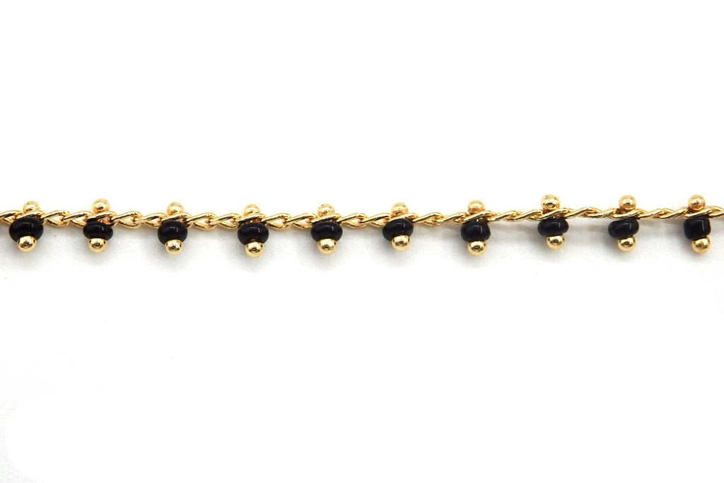 Bracelet Mykonos petite perle noire