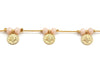 Bracelet Mykonos grosse perle rose médaille