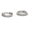 Boucles d’oreille mini créoles zircons